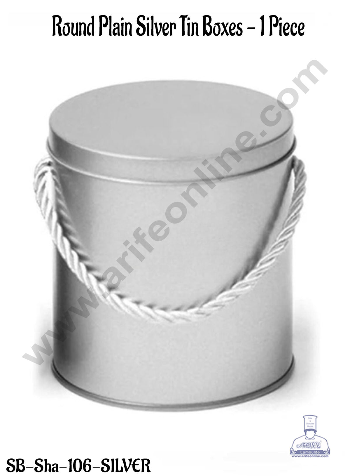 Round plain Tin Boxes -  Gift Box  Chocolate Box Jewellery Box (ME)