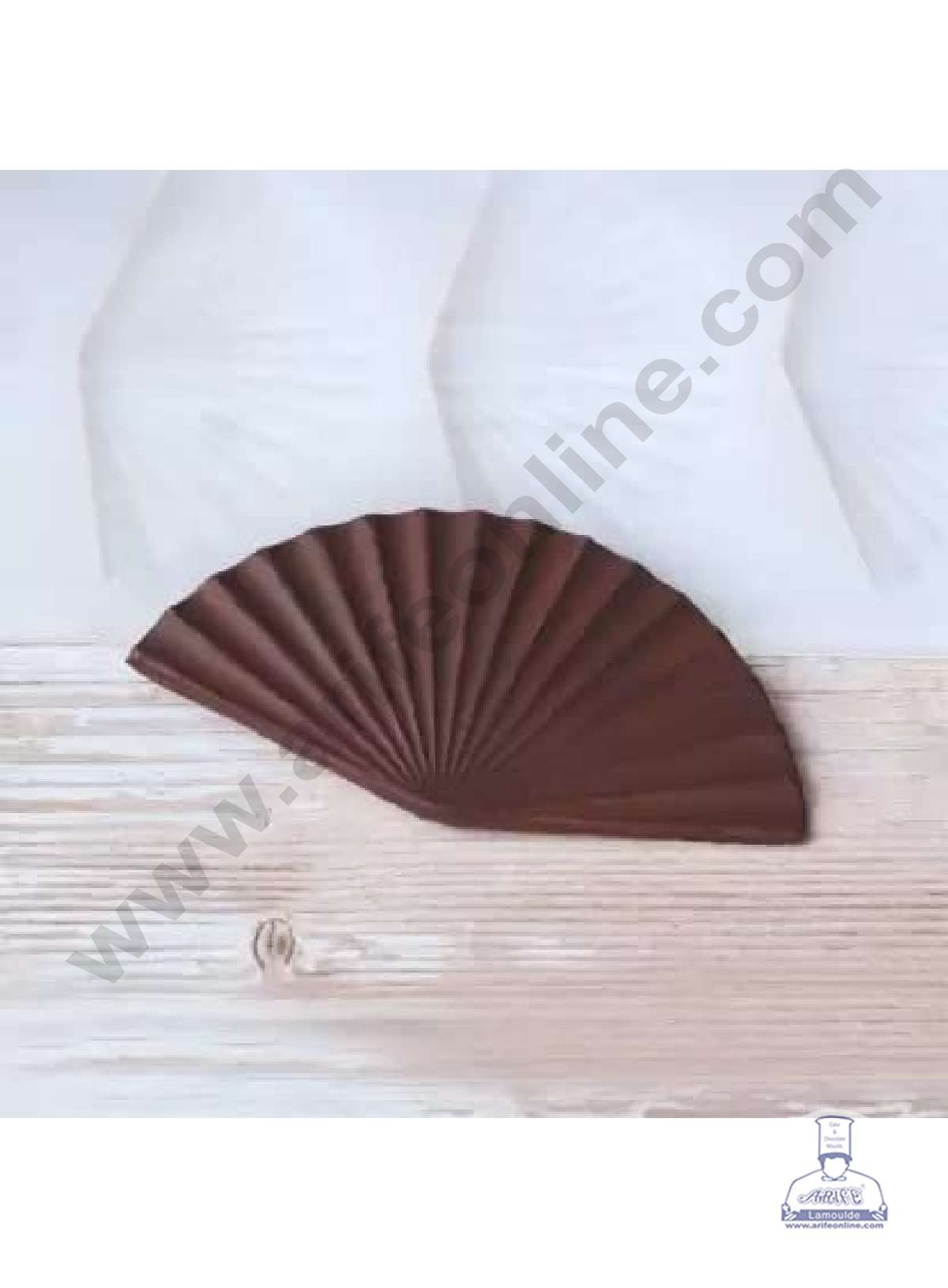 Silicon 4 in 1 Palm Leaf Fan Shape Chocolate Garnishing Mould Cake Insert Decoration Mould (MOQ 12 PCS) (FD)