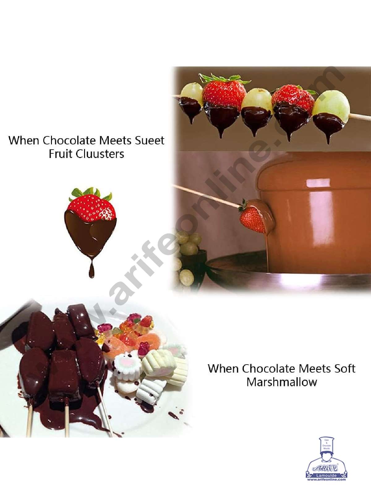 4 Tier Chocolate Fountain - Stainless Steel Machine - Fountain for Parties  (MOQ 3 PCS) (RIDD)