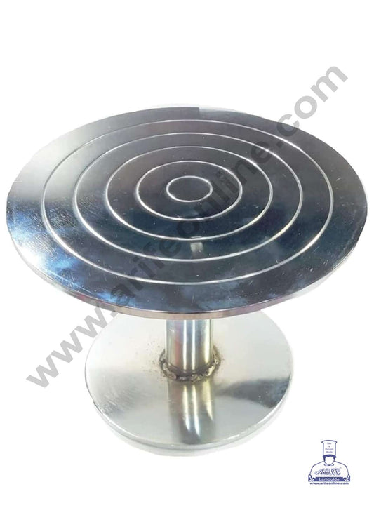 360° Rotating Stainless Steel Cake Turntable (12 Inch) - Heavy (UED)