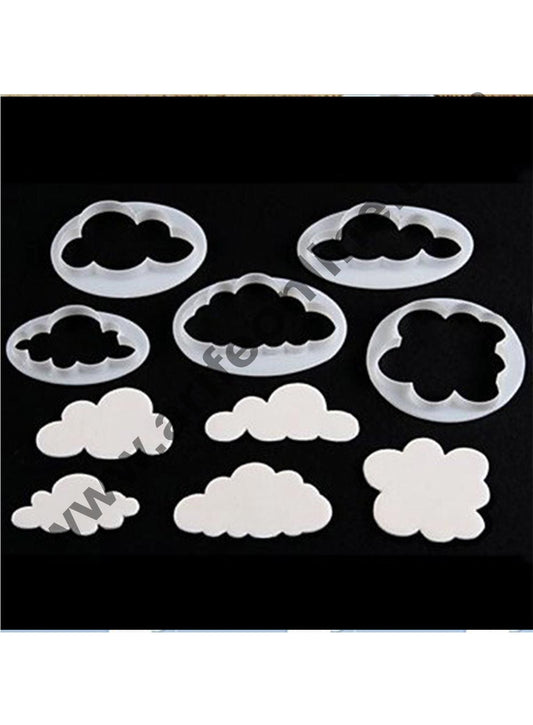 Cake Decor 5PCS Different Plastic Fluffy Cloud Cutters Cookie Cutters Cake Cutters Fondant Cloud Cutters