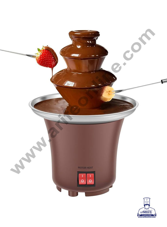 Mini 3 Tier Chocolate Fountain - Stainless Steel Machine - Fountain for Parties (MOQ 6 PCS)
