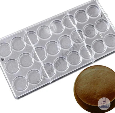 24 Cavity 6g/pieces Professional Oblate Shape for Candy Bonbons Polycarbonate Chocolate Mold │SB-2123│ (MOQ 12 PCS) (RRD)