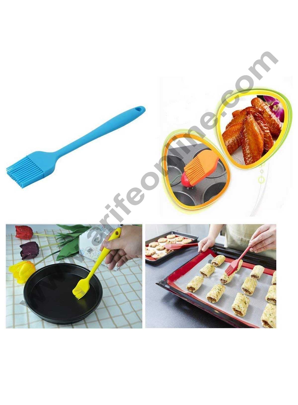 Cake Decor 1pc Full Silicone Brush Silicon Handle Small (20cm)
