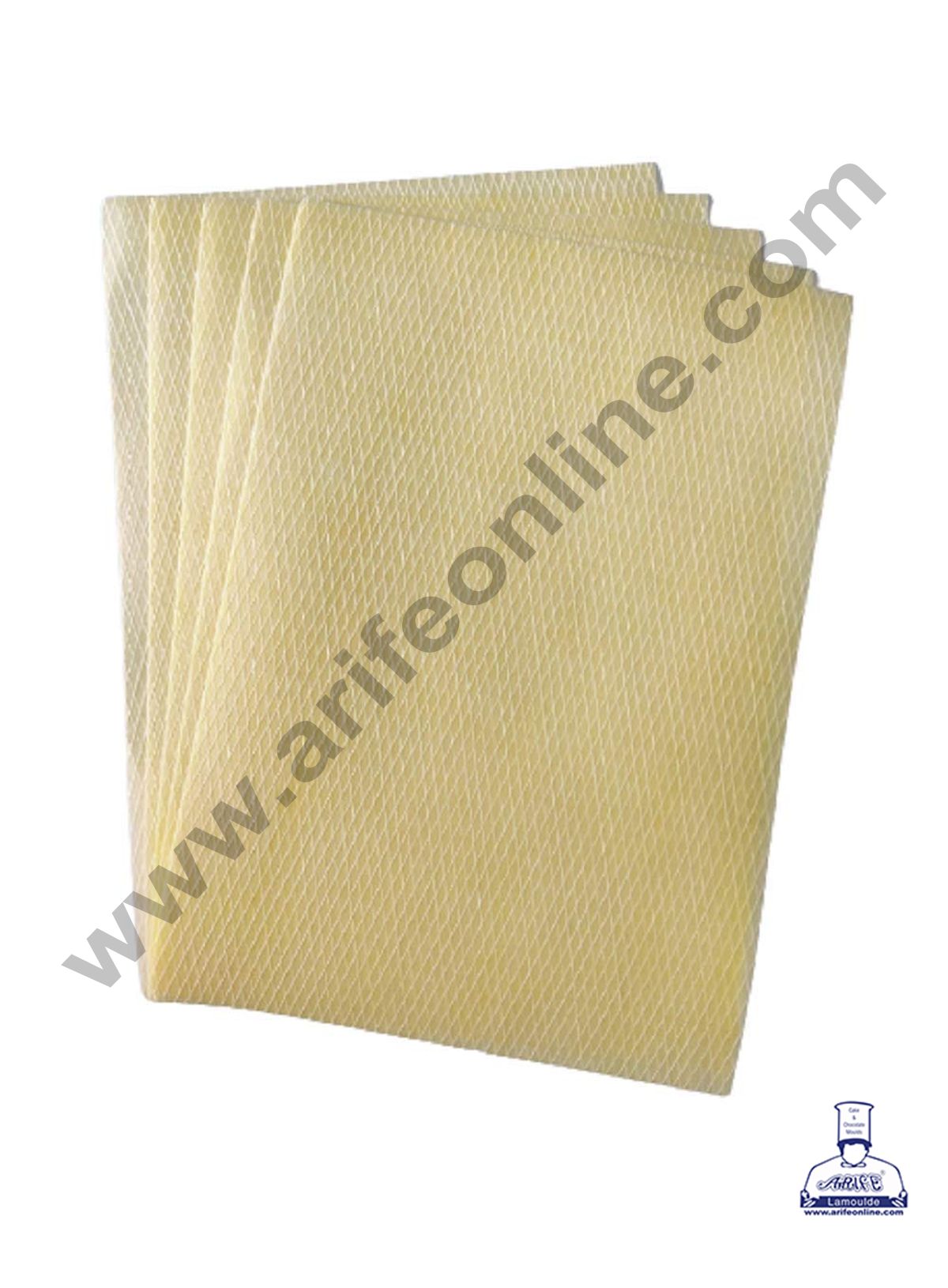 Cake Decor Edible Wafer Paper Sheet for Cake Decoration Size: A4 Sheet (10 Pcs Pack) Yellow
