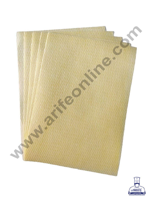 Cake Decor Edible Wafer Paper Sheet for Cake Decoration Size: A4 Sheet (10 Pcs Pack) Yellow