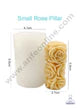 3D Silicon 1 Cavity Rose Pillar Shape Silicon Candle Mould, Silicon Soap Mould (SBSP-DYF6698)  (MOQ 12 PCS) (OD)