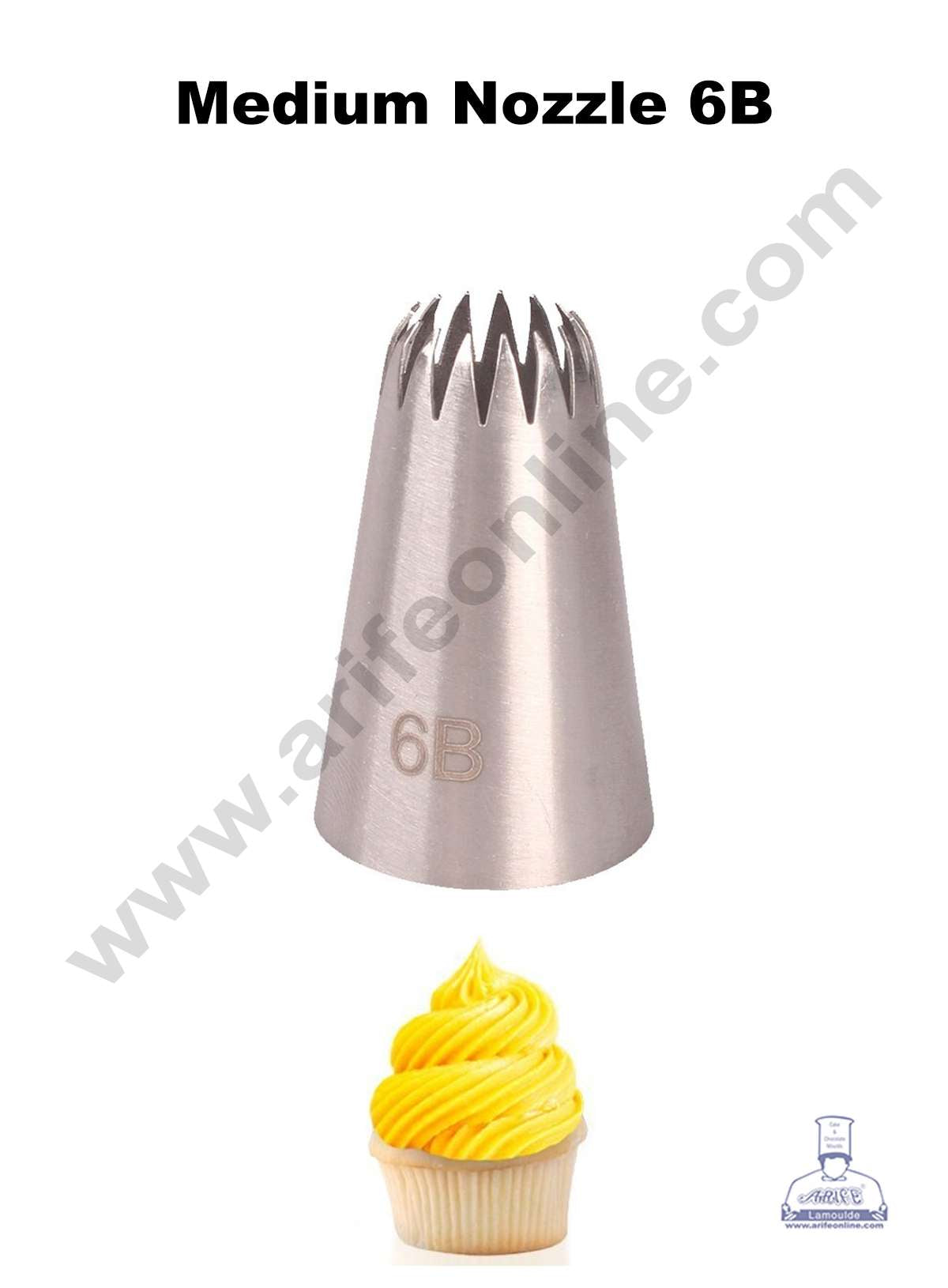 Cake Decor Medium Nozzle - No. 6B Piping Nozzle