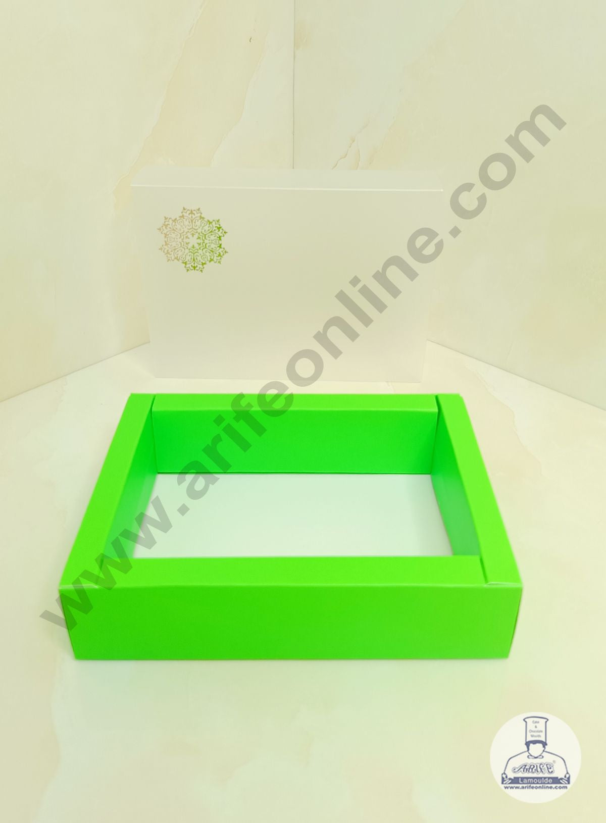 6 Cavity Chocolate Box with Sliding Cover & Cavity ( 10 Piece Pack ) - Green (MOQ 12 PACK)