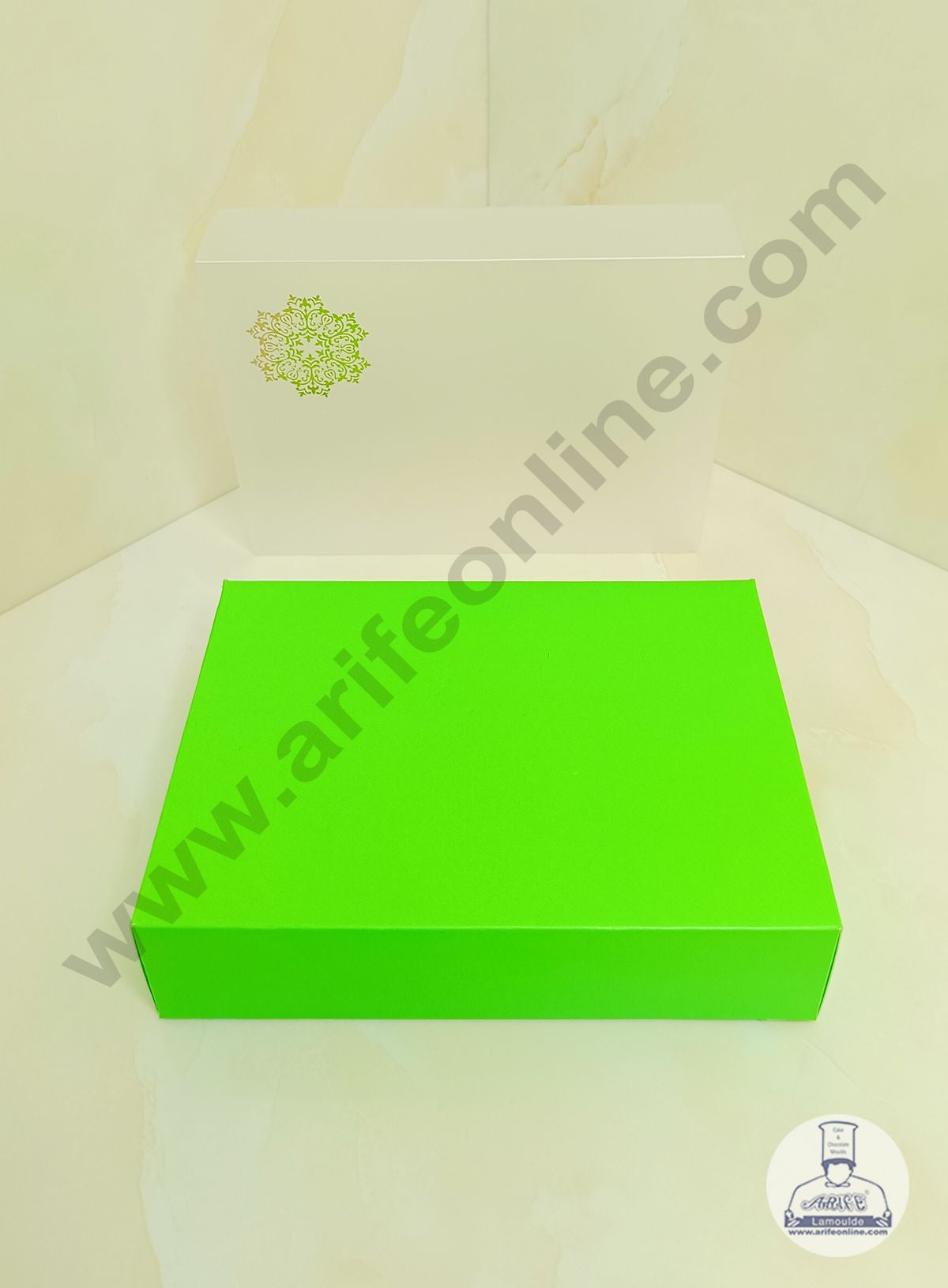 6 Cavity Chocolate Box with Sliding Cover & Cavity ( 10 Piece Pack ) - Green (MOQ 12 PACK)