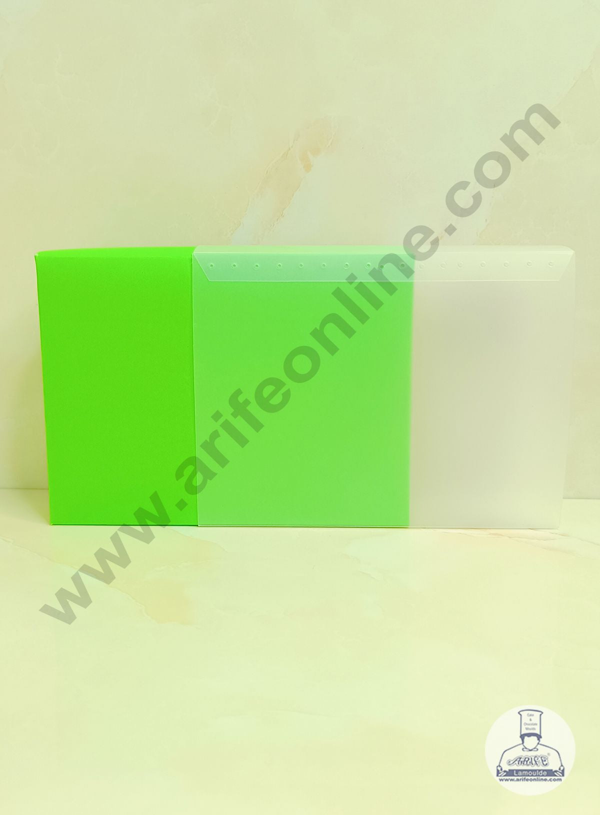 6 Cavity Chocolate Box with Sliding Cover & Cavity ( 10 Piece Pack ) - Green (MOQ 12 PACK)
