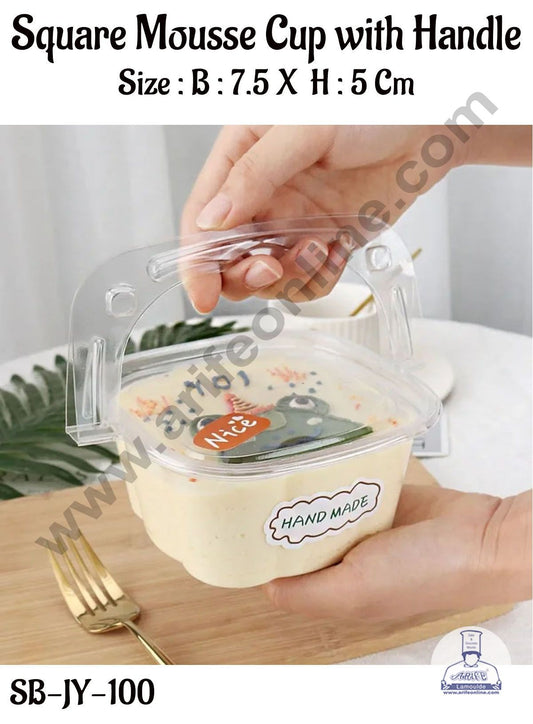 PVC MOUSSE CUP WITH HANDLE 7.5X5' SB-JY-100  (MOQ 500 PCS) (U)