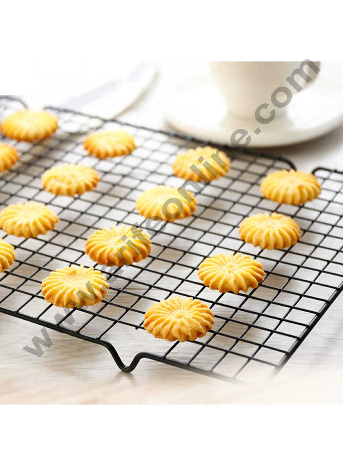 Cake Decor Non Stick Wire Cookie Cooling Rack Oven Safe 40 x 25 x 2 Cm
