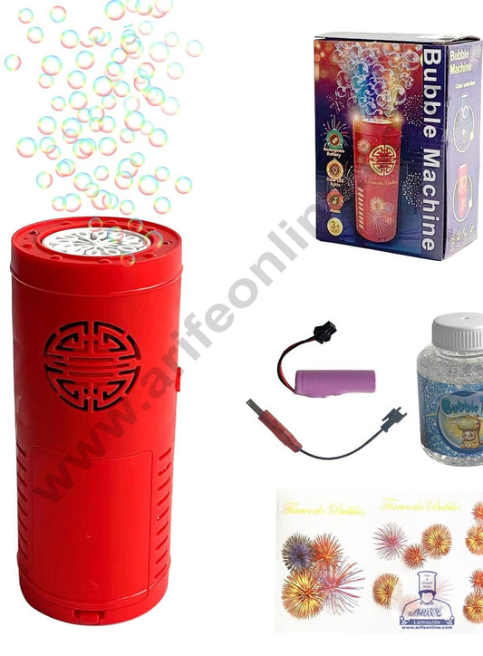 Bubble Machine with Rechargeable Battery Bubble Toy with Light & Music for Indoor and Outdoor Party (MOQ 12 PCS)