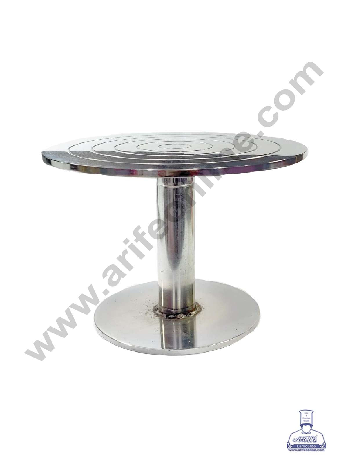 360° Rotating Stainless Steel Cake Turntable (10 Inch) - Heavy (UDD)