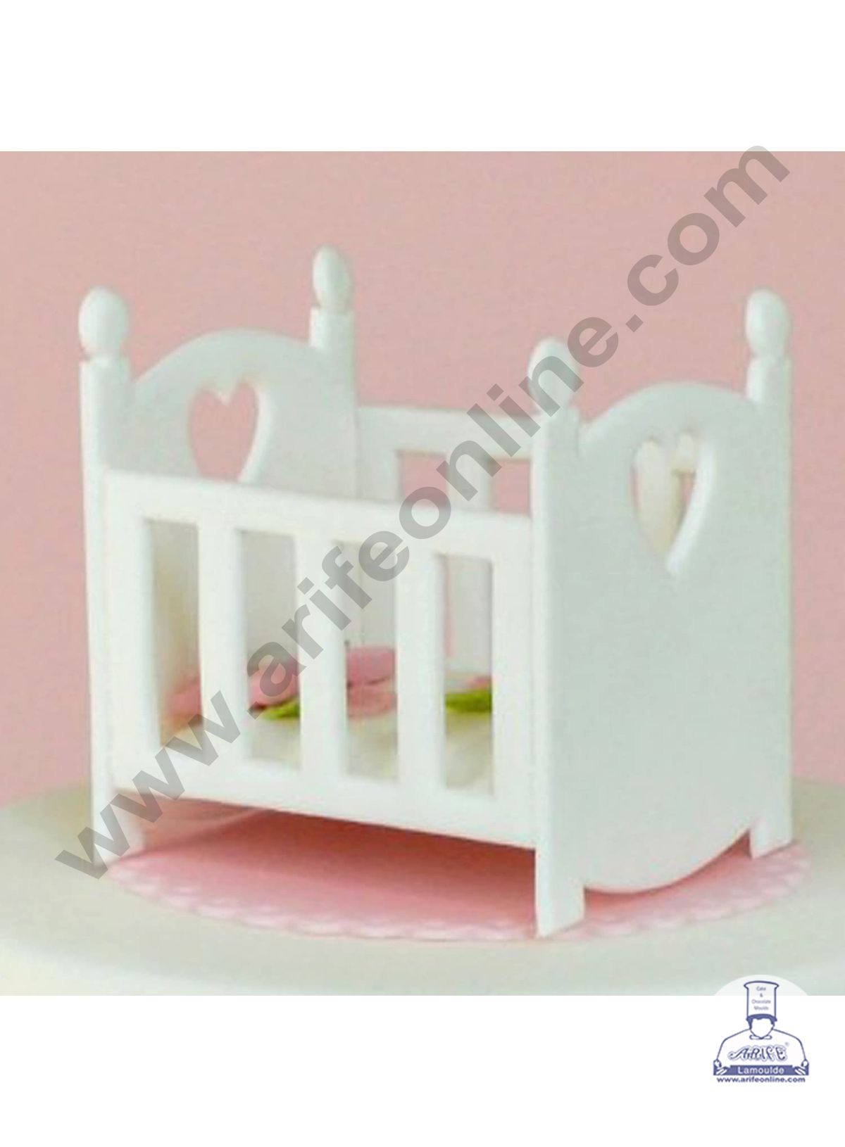 Cake Decor 3 Pieces Baby Cot Set Fondant Cutters Cupcake Cake Decorating Tools