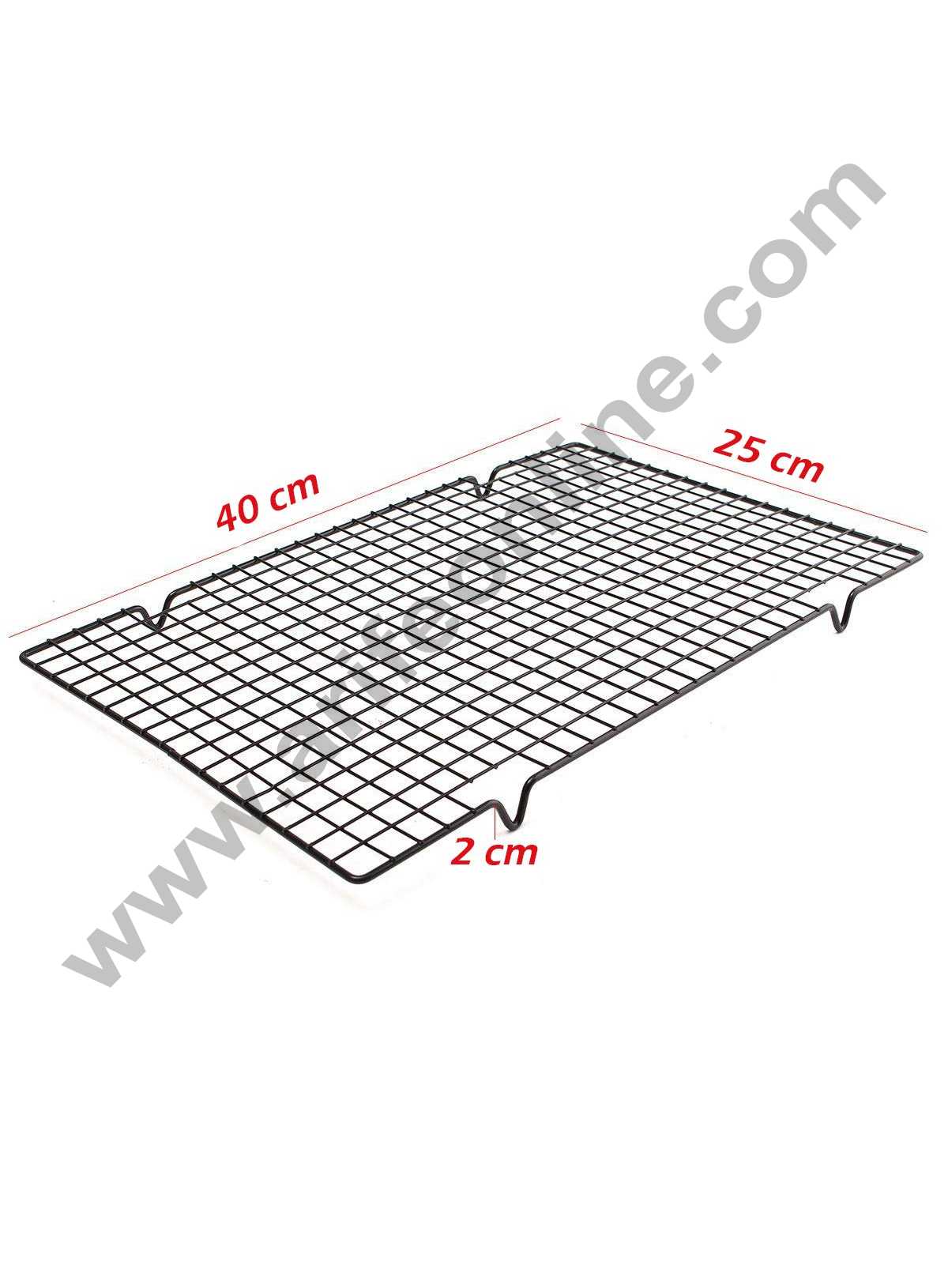 Cake Decor Non Stick Wire Cookie Cooling Rack Oven Safe 40 x 25 x 2 Cm