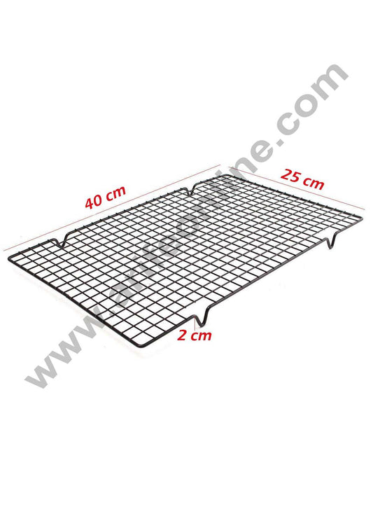 Cake Decor Non Stick Wire Cookie Cooling Rack Oven Safe 40 x 25 x 2 Cm