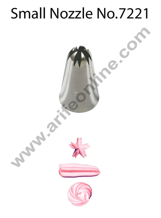 Cake Decor Small Nozzle - No. 7221 Drop Flower Piping Nozzle