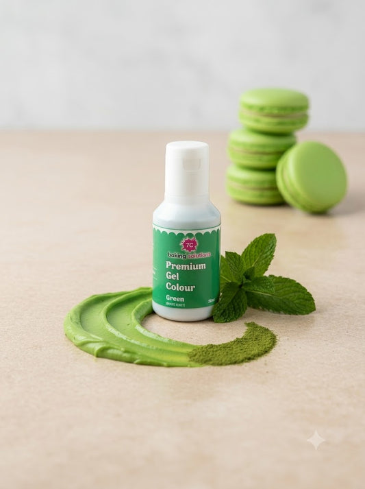 7C Edible Premium Gel Color Food Colouring for Icing, Cakes Decor, Baking, Fondant Colours - Green  (MOQ 12 PCS)   (RA.24)
