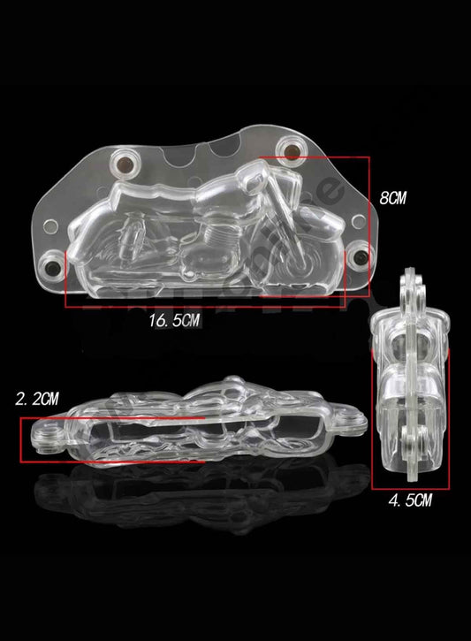 Cake Decor Polycarbonate 3D Bullet Bike Chocolate Mold Cake Decorating Chocolate Mould Tools