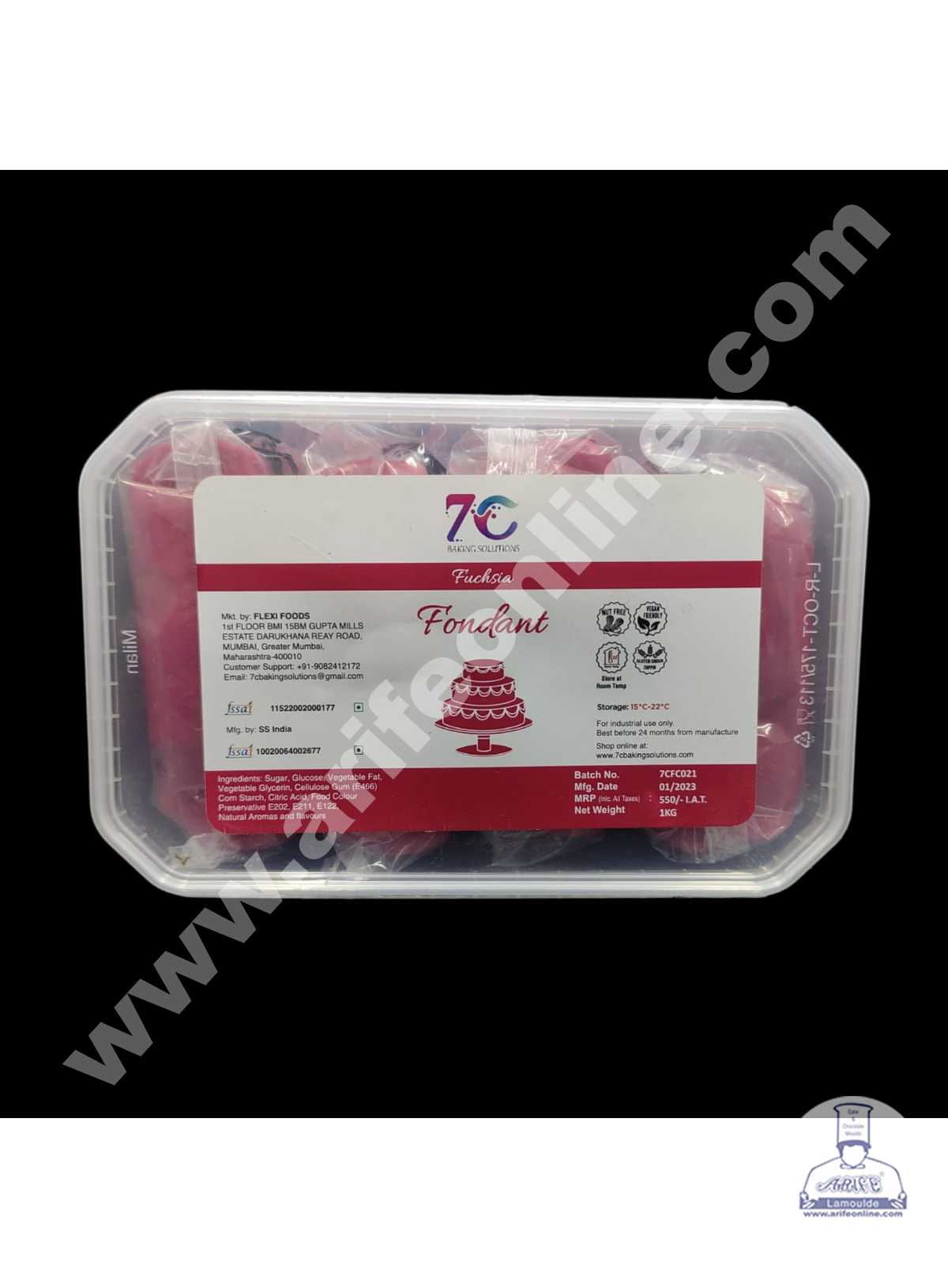 7C Fondant - Fuchsia (1 KG)