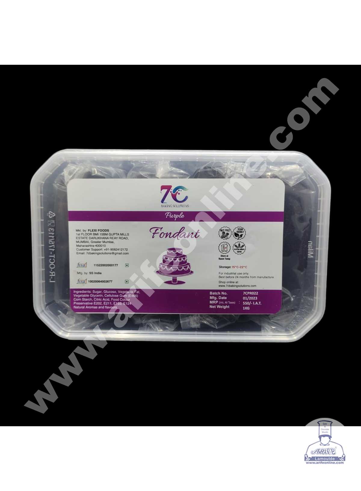 7C Fondant - Purple (1 KG)
