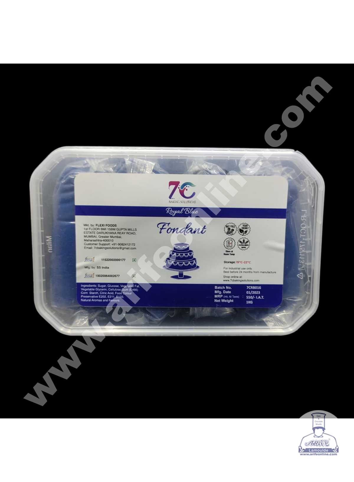 7C Fondant - Royal Blue (1 KG)