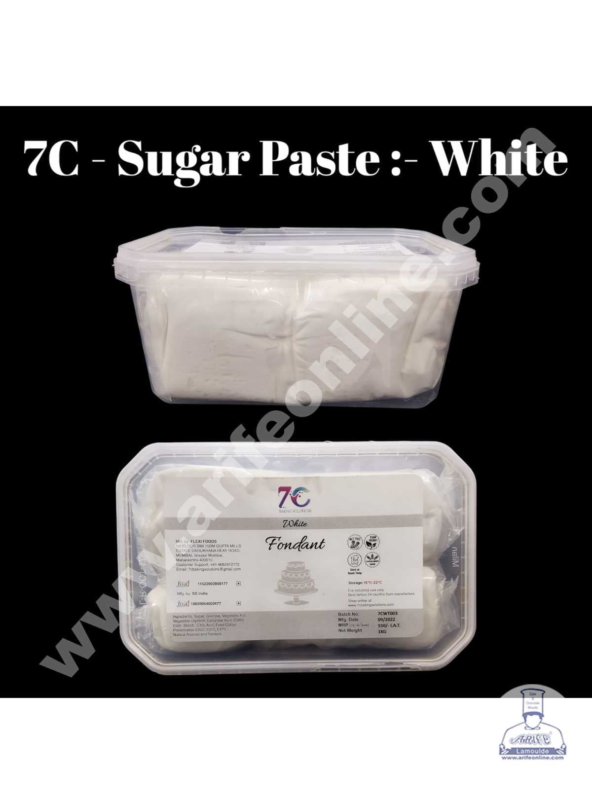 7C Fondant - White (1 KG)