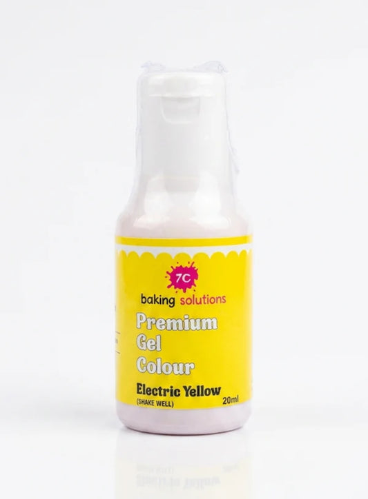 7C Edible Premium  Gel Color Food Colouring for Icing, Cakes Decor, Baking, Fondant Colours - Yellow  (MOQ 12 PCS)  (RA.24)