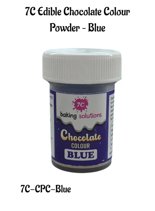 7C Edible Chocolate Colour Powder – Blue (5g) | Food Colour for Chocolates, Cakes &  Desserts(7C-CPC-Blue) (MOQ 12 PCS) (FO.2)