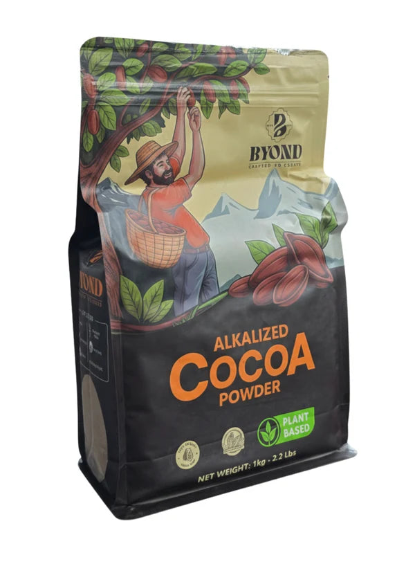 BYOND Alkalized Cocoa Powder | Premium Cocoa Powder for Baking & Desserts (1 Kg) (Beyond-A-Cocoa)