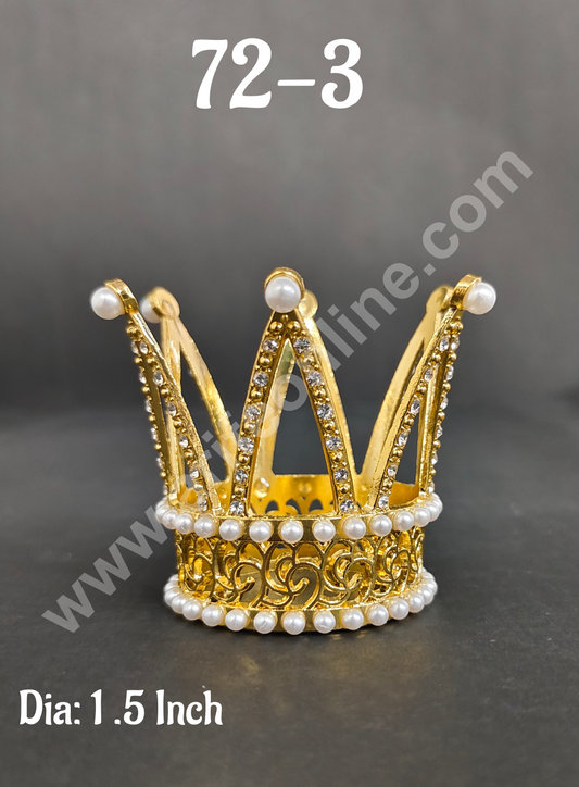 Birthday Cake Crown Chandelier Design Cake Topper Wedding, Cake Decoration For King, Queen, Prince & Princess Party Wedding Hair Accessories (MD)