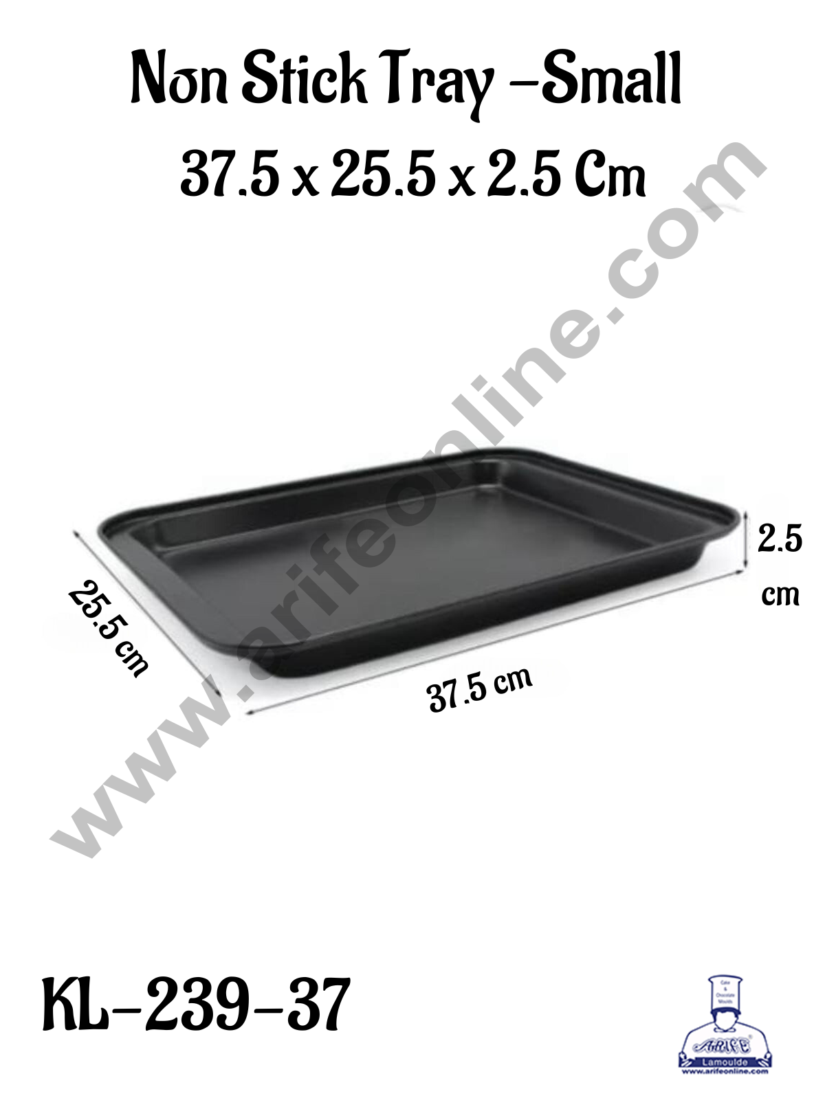 NON STICK TRAY SMALL (37.5X25.5X2.5CM)KL-239-37 (MOQ 12 PCS) (AAE)