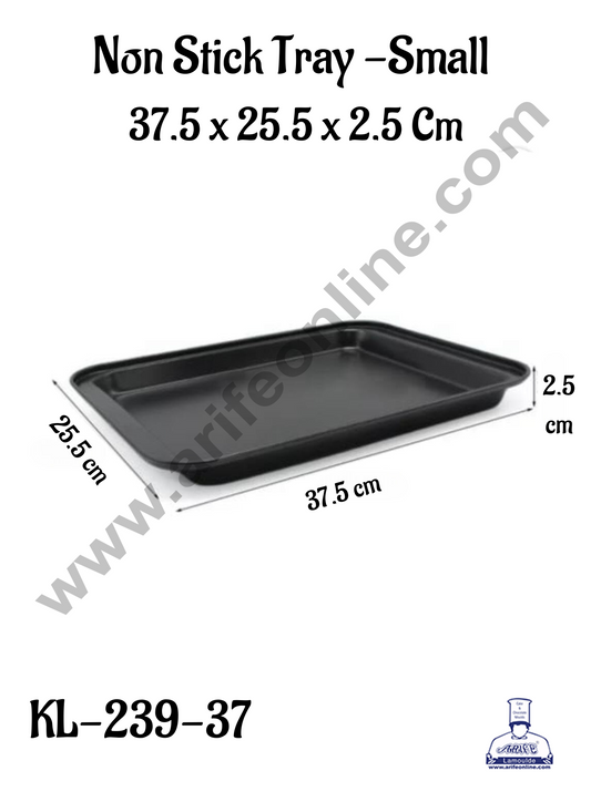 NON STICK TRAY SMALL (37.5X25.5X2.5CM)KL-239-37 (MOQ 12 PCS) (AAE)