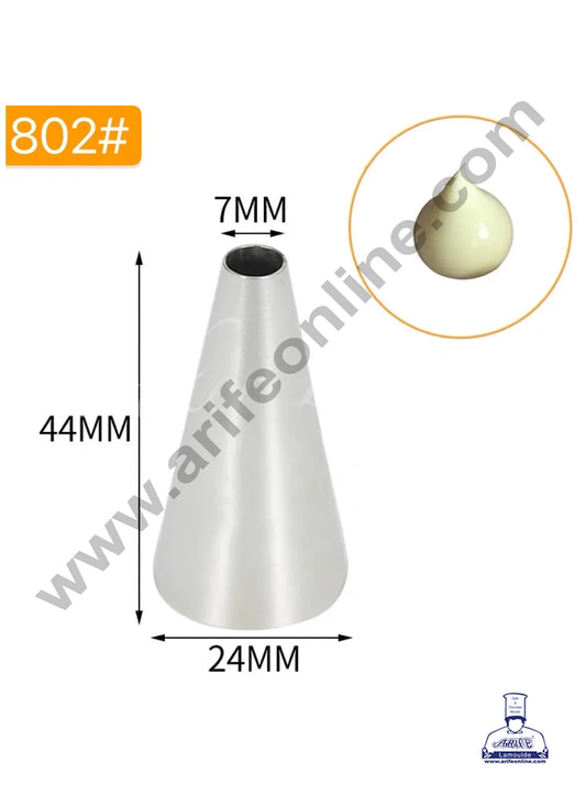 MRF Icing Nozzle no 802 | Round Piping Nozzle for Cake & Cupcake Decoration (MOQ 50 PCS)