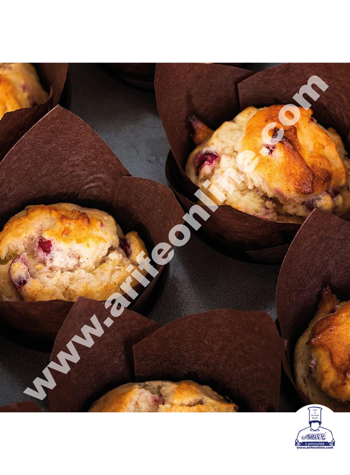 Novacart Bake & Serve Paper Baking Mould - Tulip Cup Shaped Muffin Mould 230 Pcs ( SB-G9F-Tulip )  (MOQ 500 PCS)