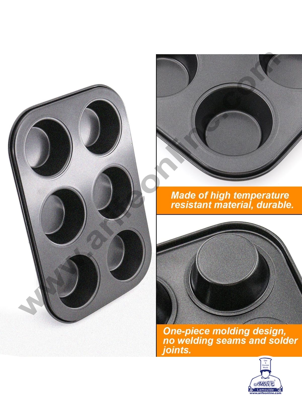 NON - STICK 6 - IN - 1 MUFFIN SBNS - 007  (MOQ 12 PCS) (ER)