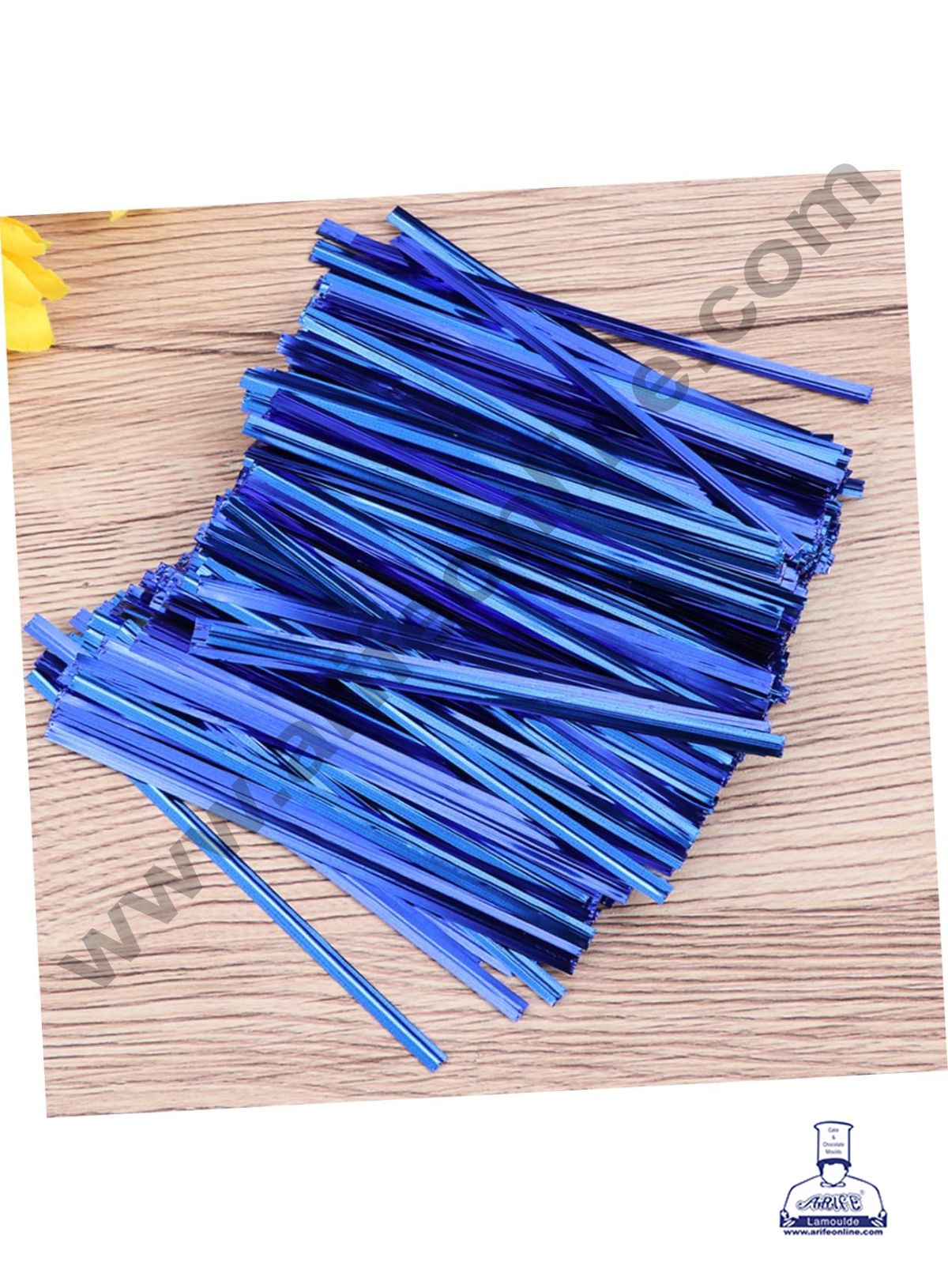 Metallic Twist Ties -Metallic Blue (MOQ 50 PCS) (L)