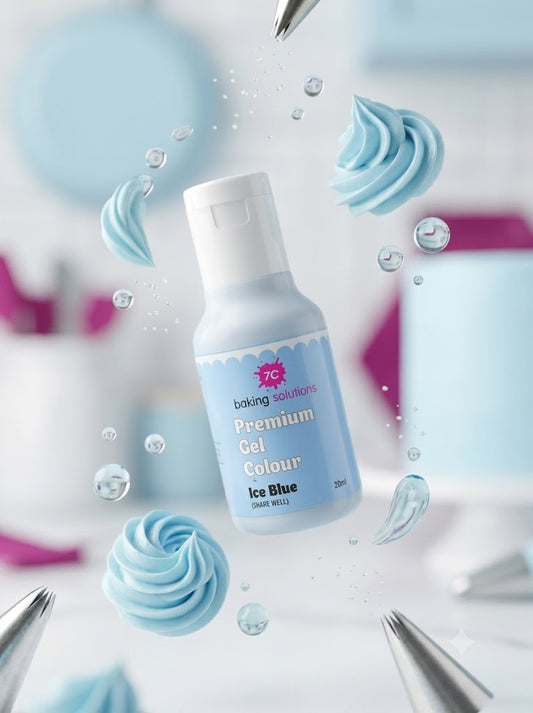 7C Edible Premium  Gel Color Food Colouring for Icing, Cakes Decor, Baking, Fondant Colours - Sky Blue   (MOQ 12 PCS)  (RA.24)