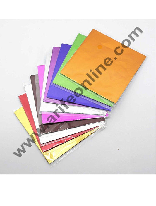 Cake Decor Metallic Plastic Chocolate Wrapper, Multicolour