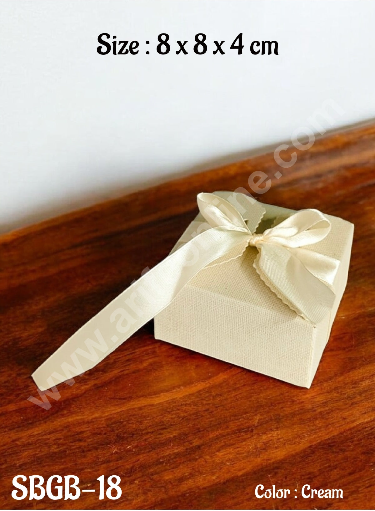 Goodie Bag For Hampers | Chocolate Box Hamper Box 10 Pcs Pack - Cream SBGB-18-Cr (MOQ 10 PACK)