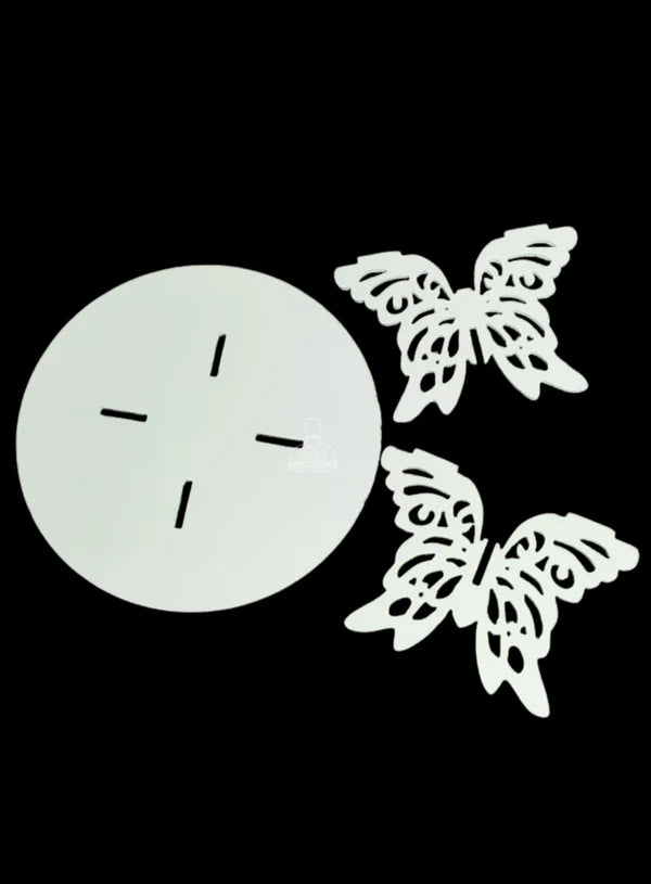 Butterfly Base Pedestal Cake Stand Set | 1 Piece Pack | (MOQ 12 PCS)