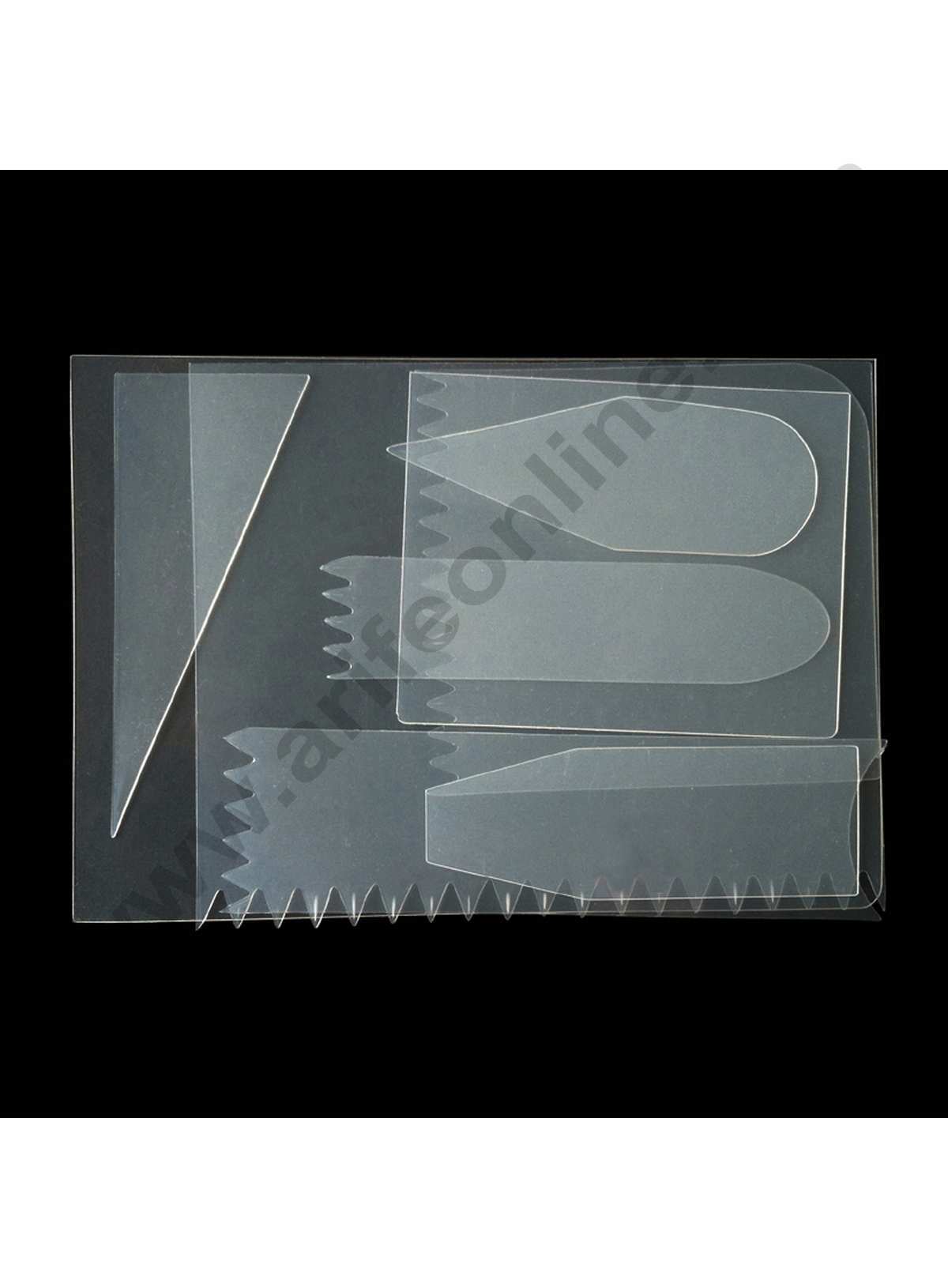 9 Pcs Cake Scraper Fondant Mousse Cream Spatula Edge Smoother Cupcake Cake Cutter Pastry Mold Baking Decorating Tools