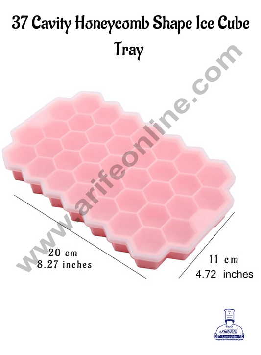 37 Cavity Plastic Honeycomb Shape Ice Cube Tray  (MOQ 12 PCS)  (FD)