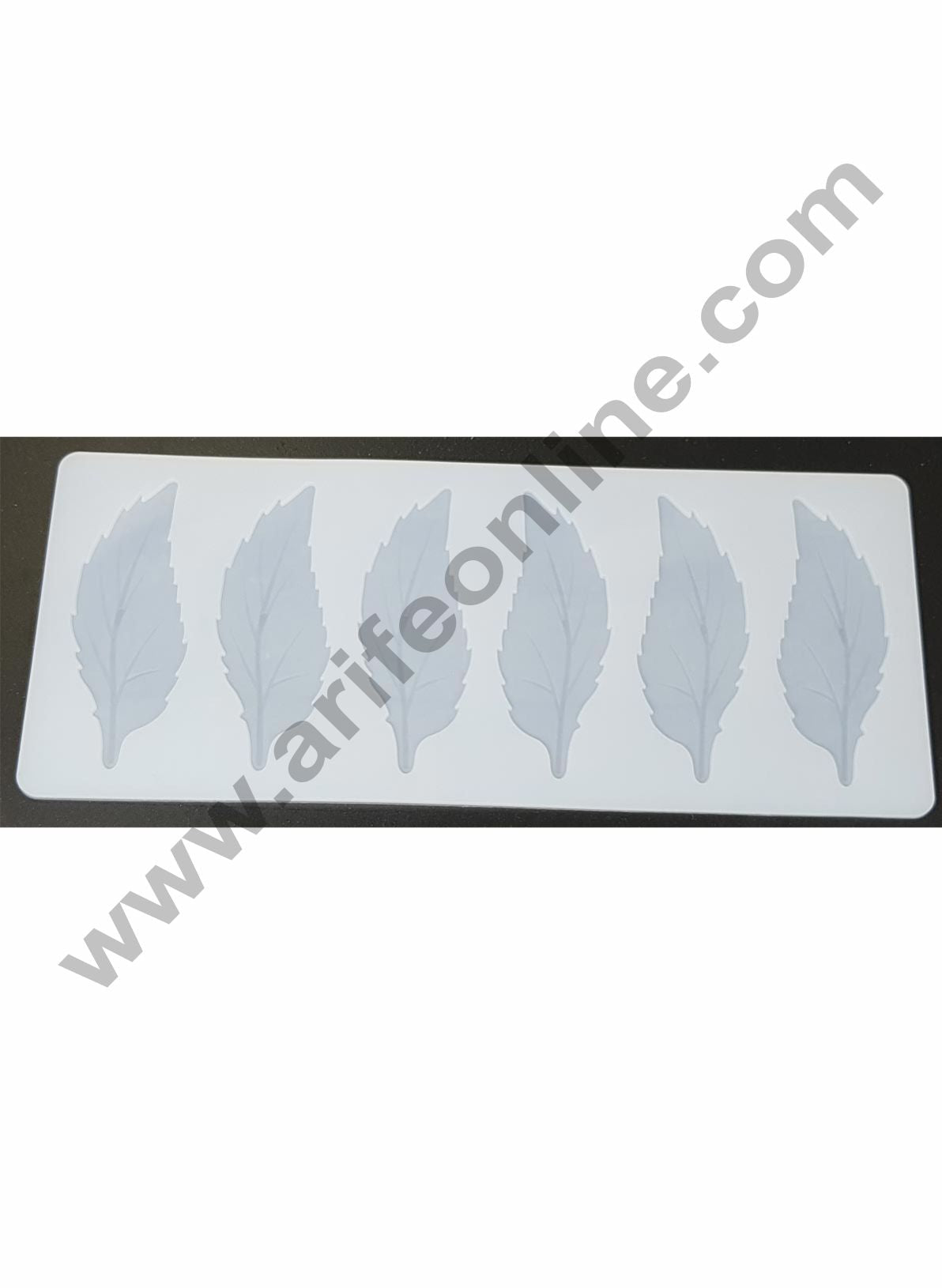 Cake Decor Silicon 6 in 1 Leaf Shape Chocolate Garnishing Mould Cake Insert Decoration Mould