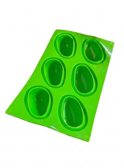 6 Cavity Aamchi Silicone Mould | Non-Stick Mold for Baking & Crafting (SBSM-MB-MSlice) (IED)