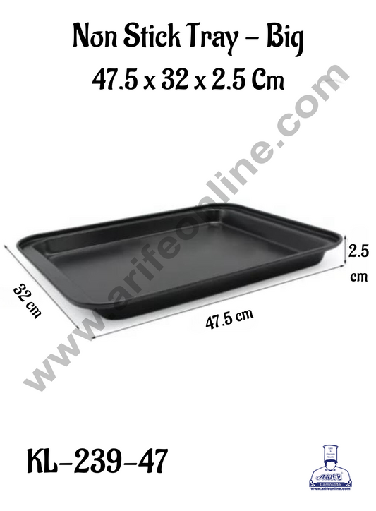 NON STICK TRAY BIG (47.5X32X2.5CM)KL-239-47 (MOQ 12 PCS) (AMD)