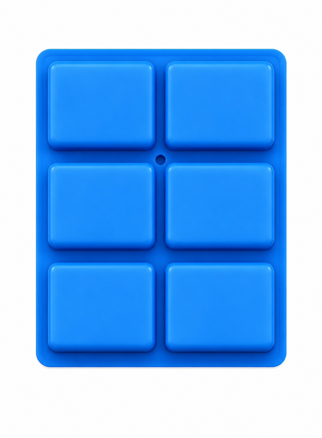 6 Cavity Silicon Square Brownie / Soap Mould (MOQ 12 PCS)
