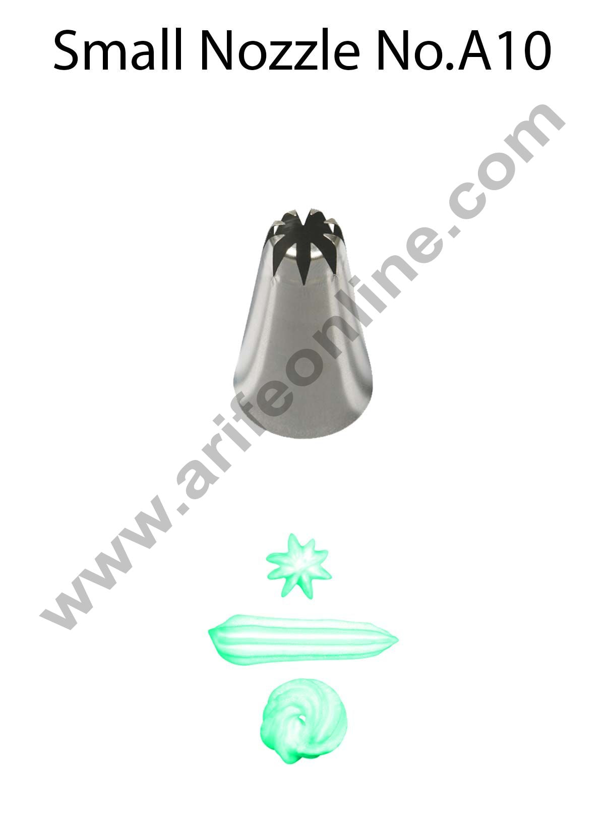 Cake Decor Small Nozzle - No. A10 Closed Star Piping Nozzle